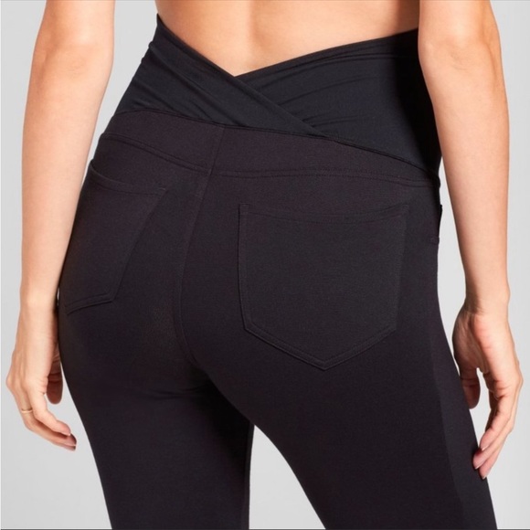 New Isabel maternity pants size 4/27R 29” crossover panel. Burgen - Picture 4 of 13